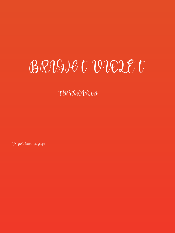 Bright Violet Poster