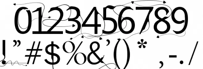 Bright Young Things Font OTHER CHARS