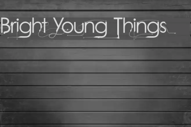 Bright Young Things Font examples