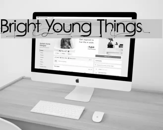 Bright Young Things Font examples