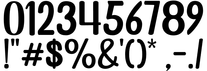 BrightAurora-Regular Font OTHER CHARS