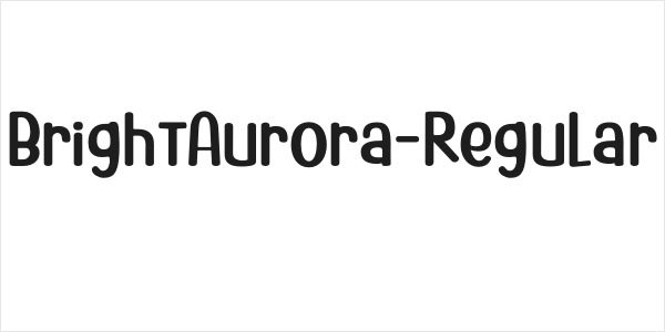 BrightAurora-Regular Logo