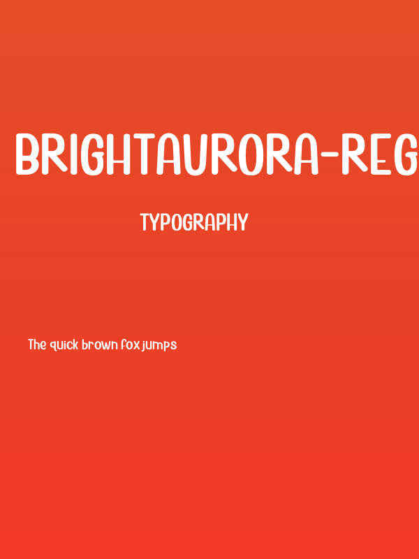 BrightAurora-Regular Poster
