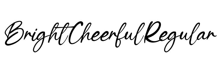 BrightCheerfulRegular  font caratteri gratis