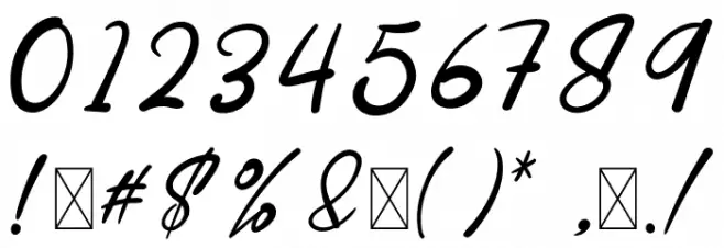 BrightCheerfulRegular Font OTHER CHARS