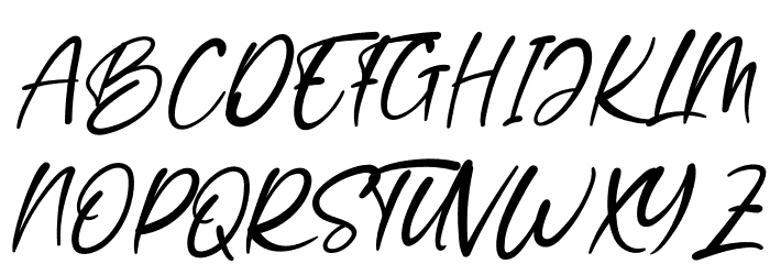 BrightCheerfulRegular Font UPPERCASE