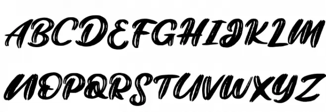 BrightFREE Font Litere mari