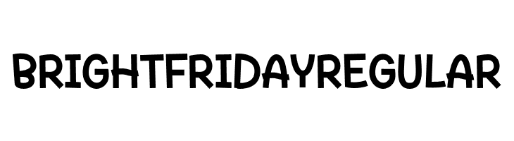 BrightFridayRegular  Скачать бесплатные шрифты