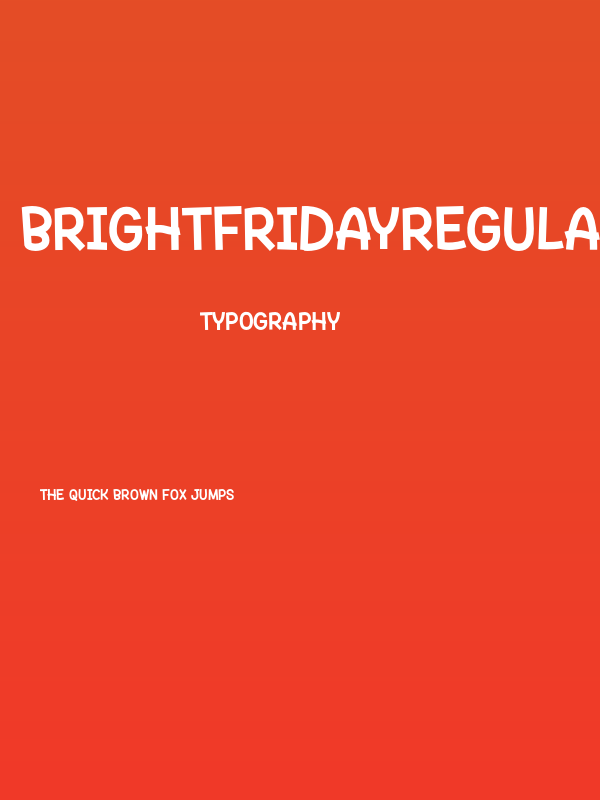 BrightFridayRegular Poster