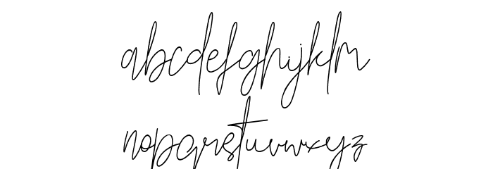 BrightSalkiy Font LOWERCASE