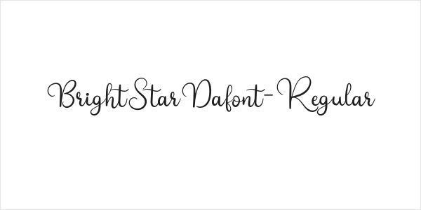 BrightStarDafont-Regular Logo