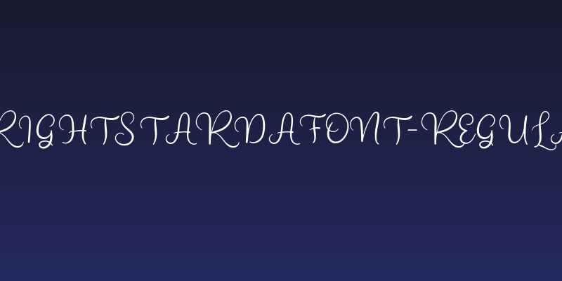 BrightStarDafont-Regular Social Header