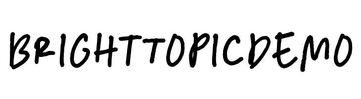 BrightTopicDemo  font caratteri gratis