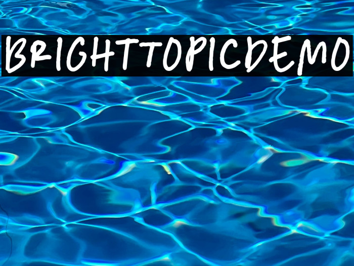 BrightTopicDemo Example 1