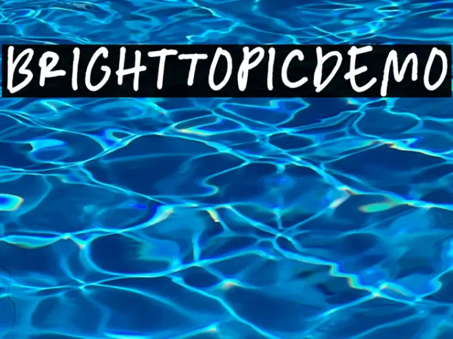BrightTopicDemo Example 1