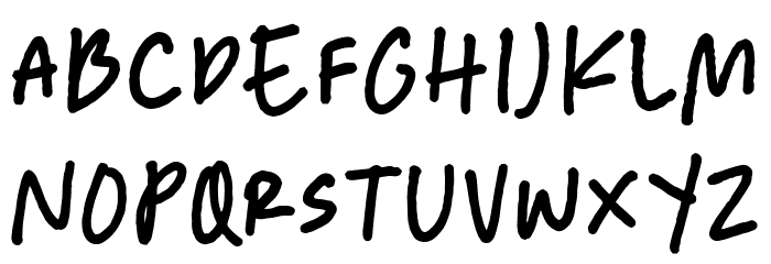BrightTopicDemo Font LOWERCASE
