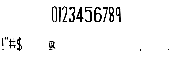 BrightandBeautiful-Regular Font OTHER CHARS