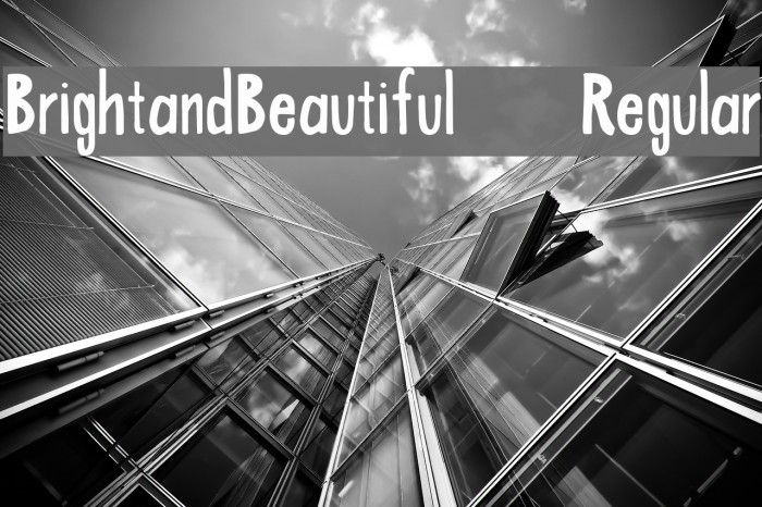 BrightandBeautiful-Regular Font examples