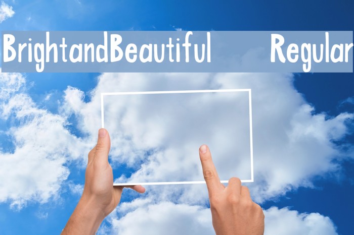 BrightandBeautiful-Regular Font examples