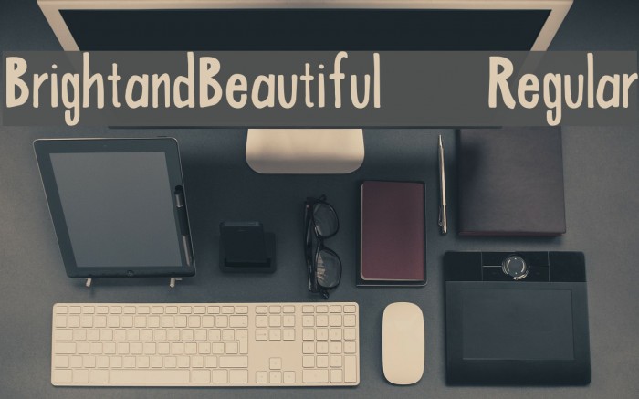 BrightandBeautiful-Regular Font examples