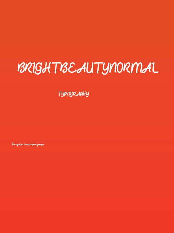 Brightbeautynormal Poster