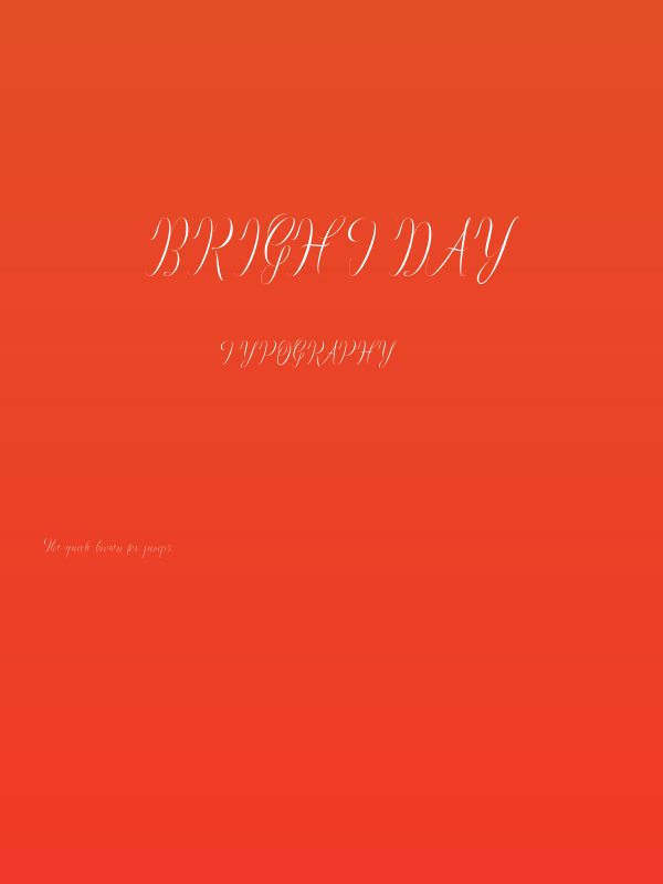 Brightday Poster