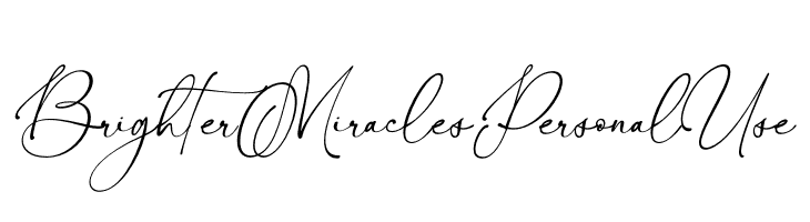 Brighter Miracles Personal Use  Скачать бесплатные шрифты