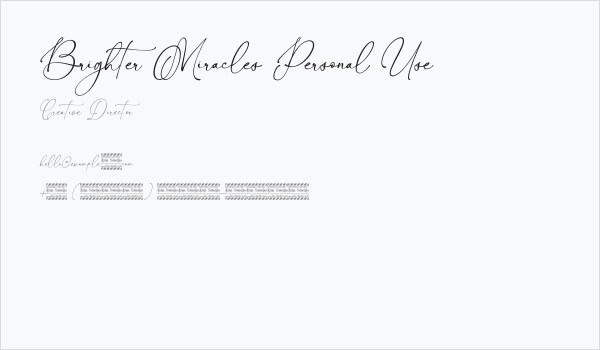 Brighter Miracles Personal Use Business Card