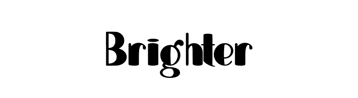Brighter  font caratteri gratis
