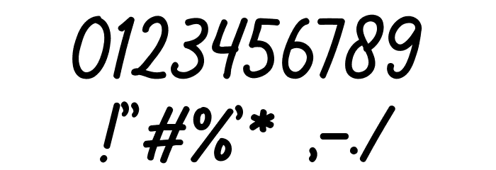 BrighterDEMO Font OTHER CHARS