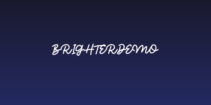 BrighterDEMO Social Header