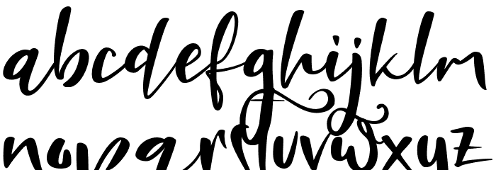 Brightest Font LOWERCASE