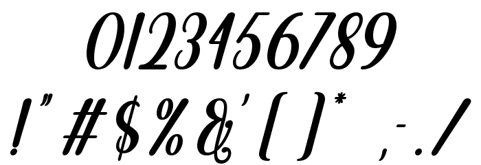 Brightlast Font OTHER CHARS