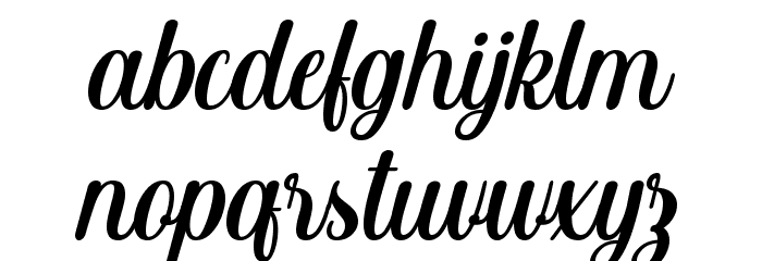 Brightlast Font LOWERCASE