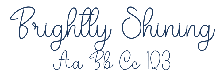 Brightly Shining Font Preview