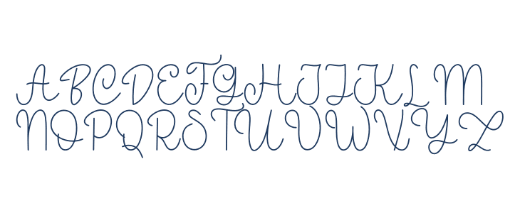 Brightly Shining Uppercase