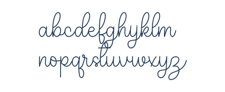 Brightly Shining Lowercase
