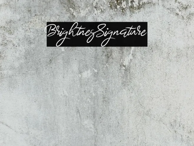 BrightnesSignature Example 1