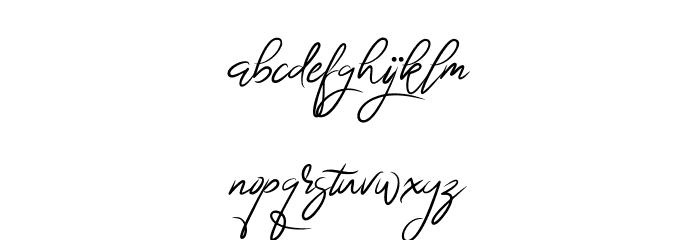 BrightnesSignature Font LOWERCASE