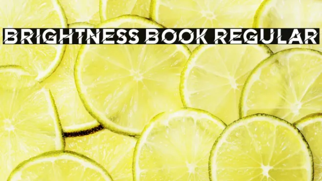 Brightness Book Regular Example 2