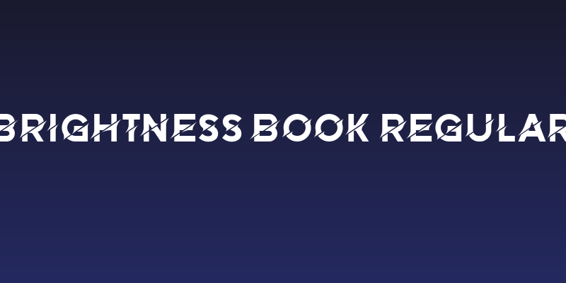 Brightness Book Regular Social Header