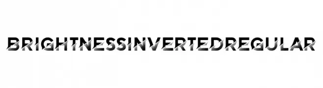 Brightness Inverted Regular  لخطوط تنزيل