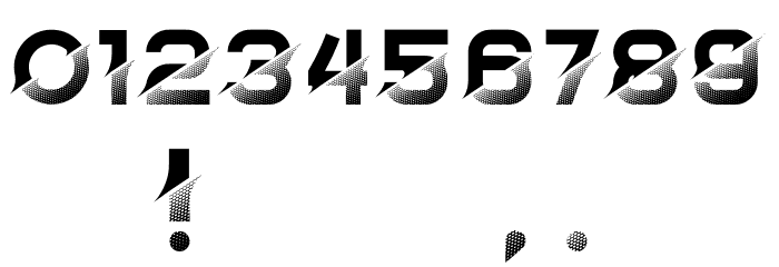 Brightness Inverted Regular Font OTHER CHARS