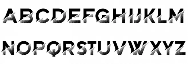 Brightness Inverted Regular 字体 大写