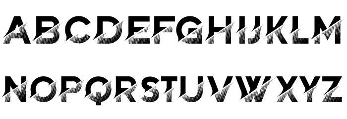 Brightness Inverted Regular Font LOWERCASE