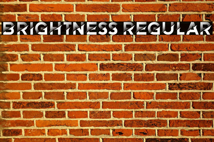 Brightness Regular Font examples