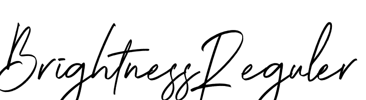 Brightness Reguler  免费字体下载