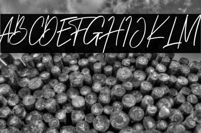 Brightness Reguler Font examples