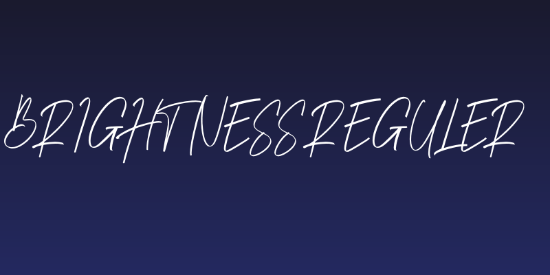 Brightness Reguler Social Header