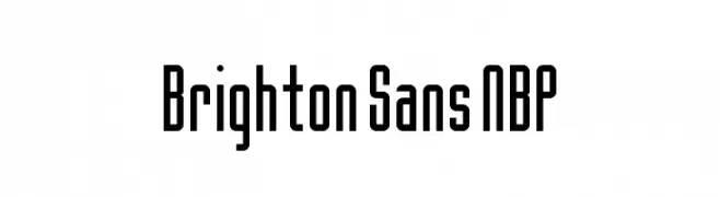 Brighton Sans NBP  नि: शुल्क फ़ॉन्ट्स डाउनलोड